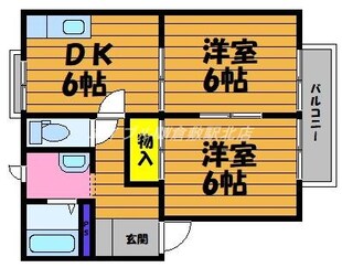 メゾン松尾Cの物件間取画像